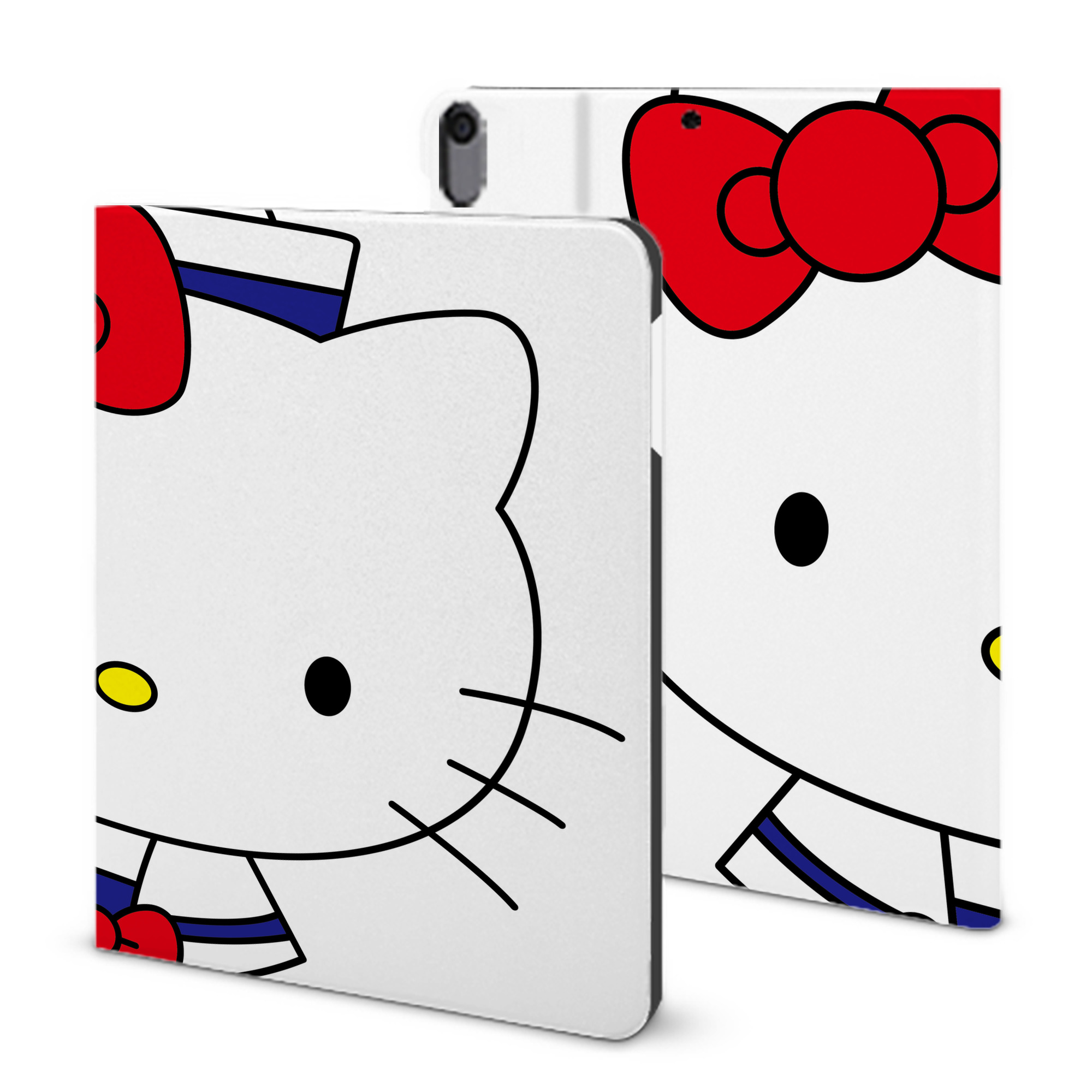 （画像用） Hello Kitty ハローキティ IPad ケース ブック型 PUレザー TPU 耐衝撃 軽量 薄型 ペン収納なし 全面保護 IPad 各モデル対応